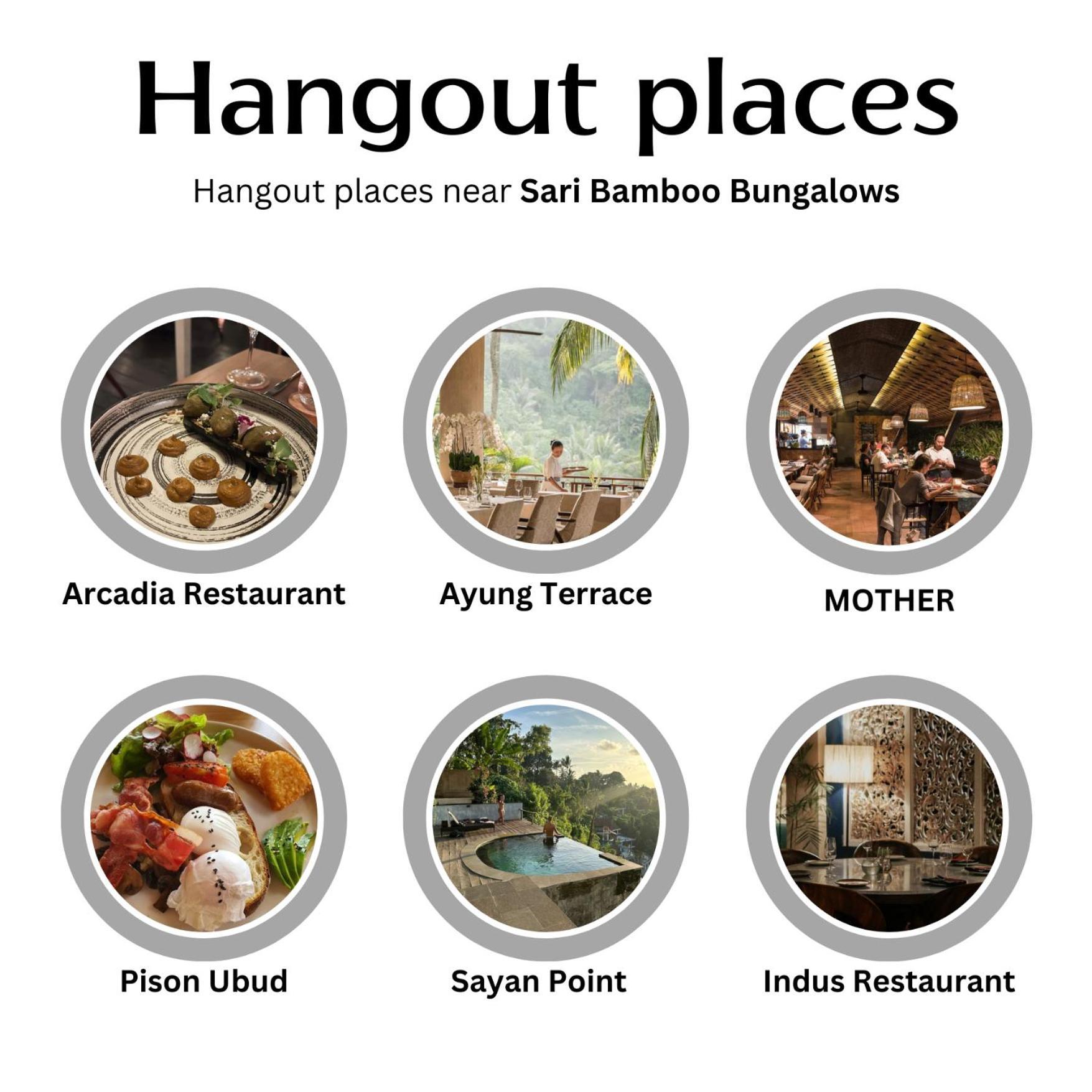 Sari Bamboo Bungalows Ubud Extérieur photo